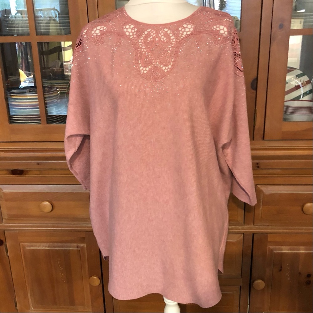 NWT Ember Sweater with Lace Yoke